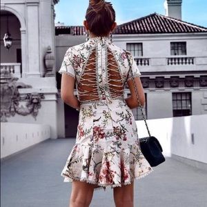 Zimmerman Linen Mercer Flutter Back Dress